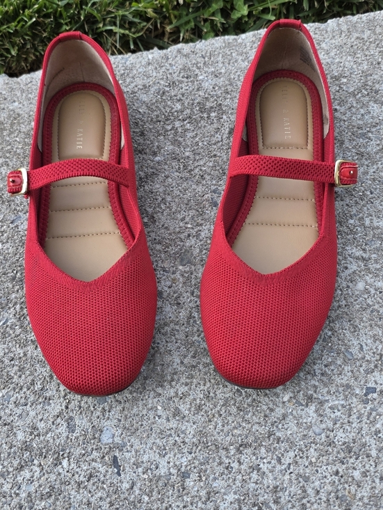 Kelly & Katie Shoes - ❤️ Red Mary Jane Flats – Like New Condition ❤️